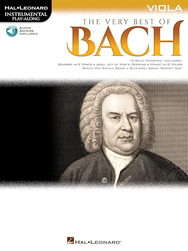 The Very Best of Bach: Instrumental Play-Along for Viola by Johann Sebastian Bach