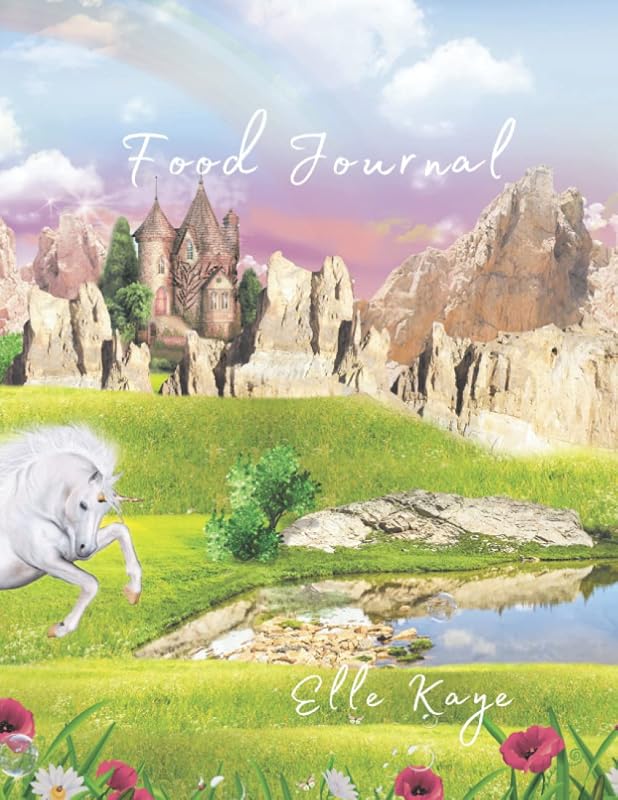 Food Journal: Mystic Unicorn Food Journal to quickly and easily track food and meals 8.5x11 104 pages by Elle Kaye