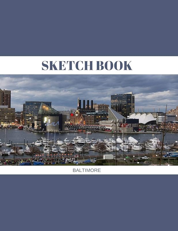 Sketch Book: Baltimore; sketch book; 100 sheets/200 pages by Atkins Avenue Books