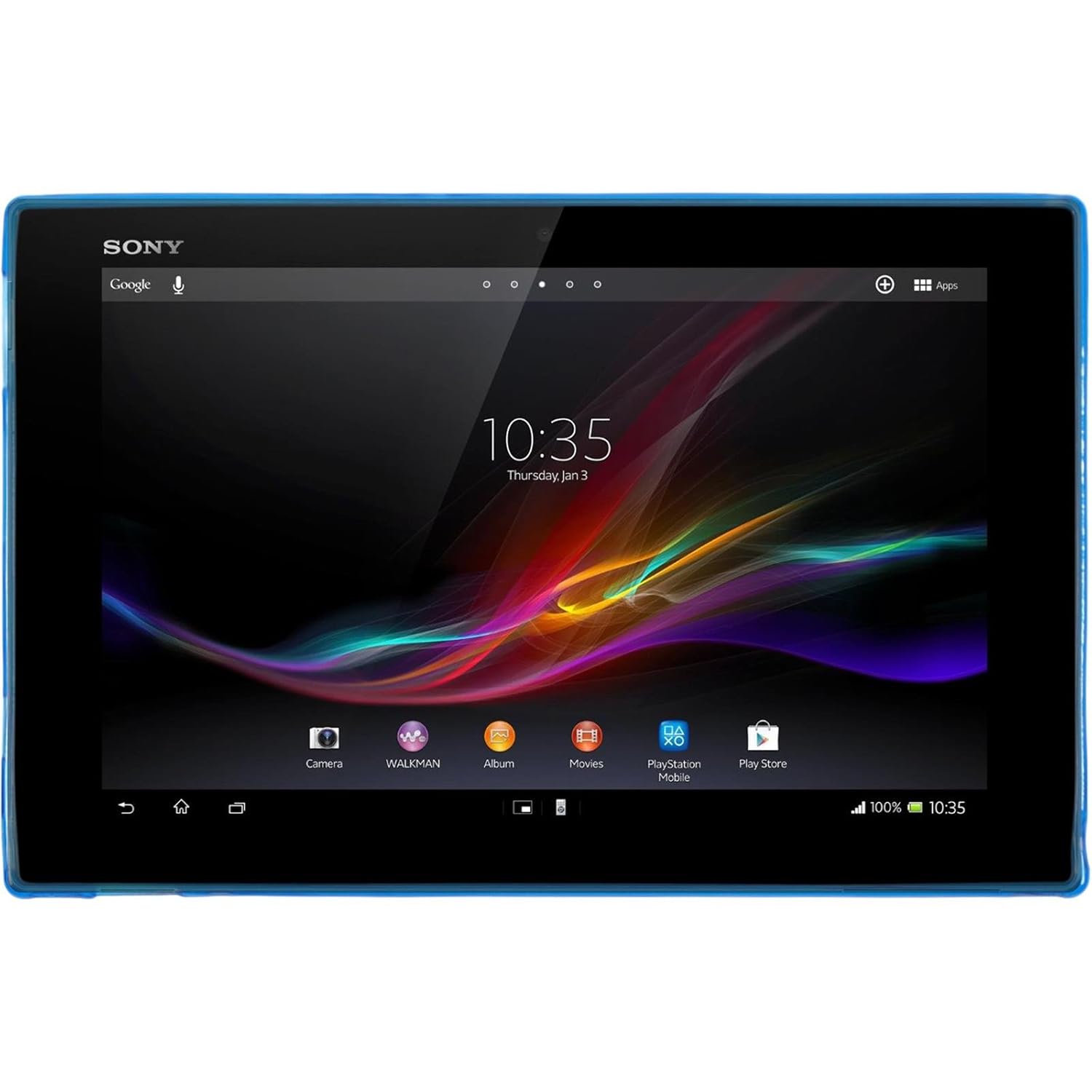 phonenatic sony xperia tablet z hülle silikon bl