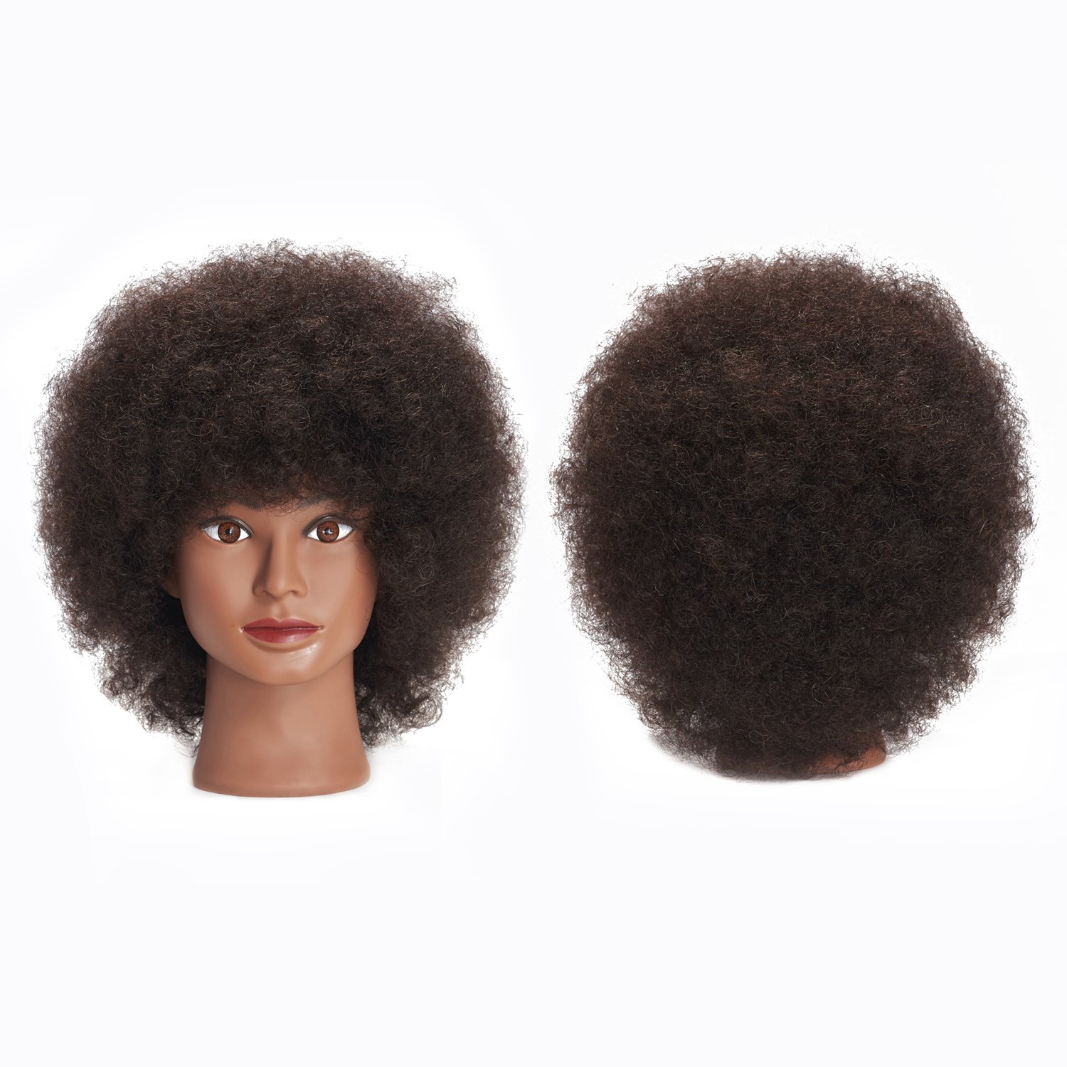 Frisierkopf Mit 100% Echthaar Für Friseurtraining Und Styling_voghion.com