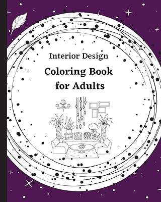 Interior Design Coloring Book for Adults