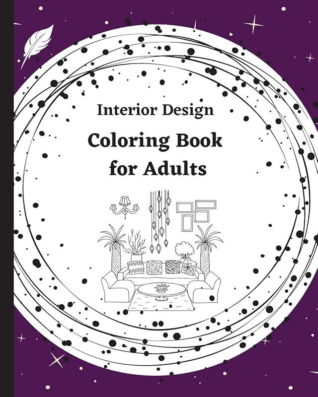 Interior Design Coloring Book for Adults by unknown author