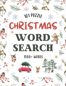 Christmas Word Search: Christmas Gifts for Adults and Teens: Over 1500 Words, Large Print Word Search, Fun and Relaxing Christmas Activity Book by Dan Harley