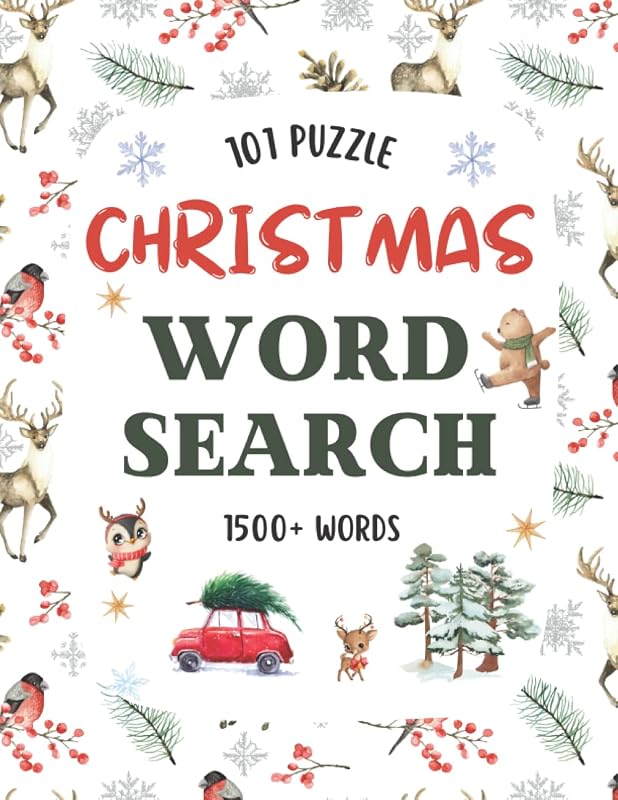 Christmas Word Search: Christmas Gifts for Adults and Teens: Over 1500 Words, Large Print Word Search, Fun and Relaxing Christmas Activity Book by Dan Harley