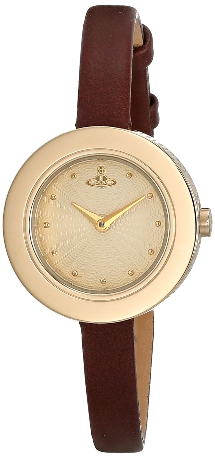 

Vivienne Westwood Women's VV097GDBR Edge Analog Display Swiss Quartz Brown Watch