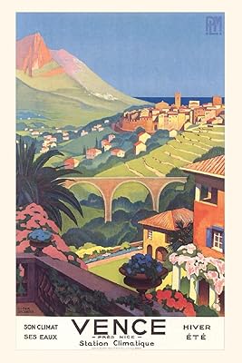 Vintage Journal Vence Poster (Pocket Sized - Found Image Press Journals)