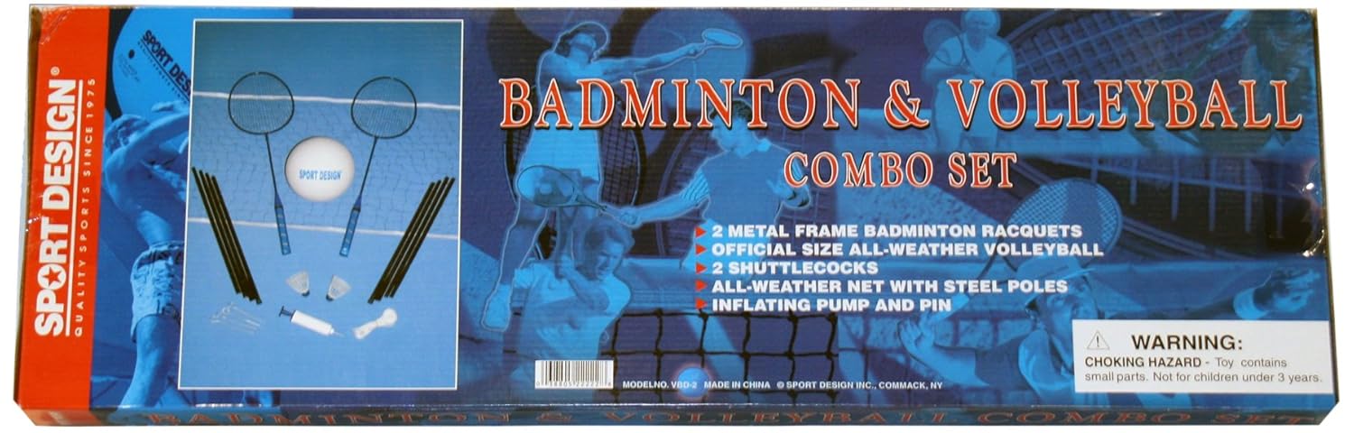 

Volleyball and Badminton Combo Set