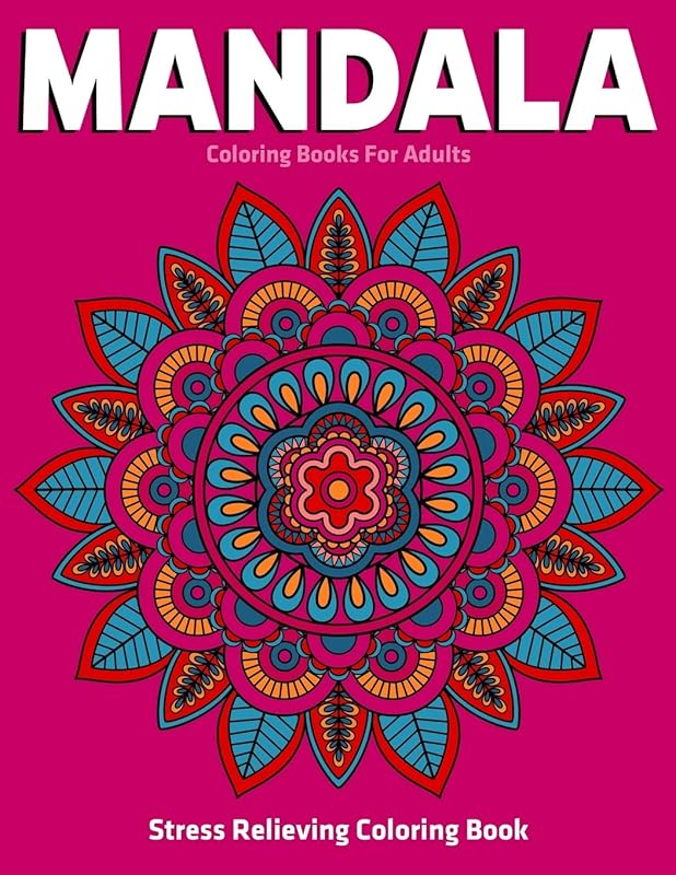 Stress Relieving Coloring Book : Mandala Coloring Books For Adults: Relaxation Mandala Designs by Gift Aero