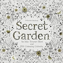 Secret Garden 2016 Wall Calendar: An Inky Treasure Hunt and 2016 Coloring Calendar