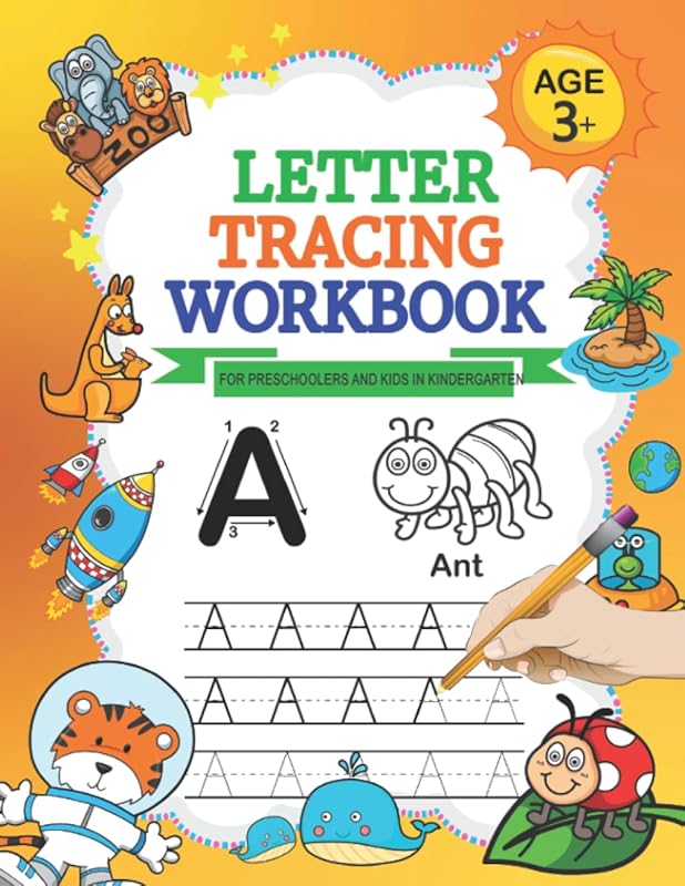 English Letters Tracing Workbook for Preschoolers and Kids in Kindergarten: ABC Handwriting Practice Papers with Lot of Exercises for Boys and Girls Age 3 - 5 Years (Perfecto Calligraphy) by Sunny Pline