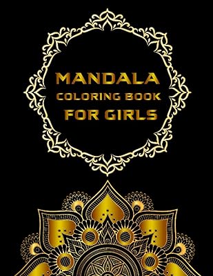 Mandala Coloring book for Girls: Relaxing Stress Relief Designs With Leaves, Coloring Book Featuring Beautiful Mandalas, Gift for Girls