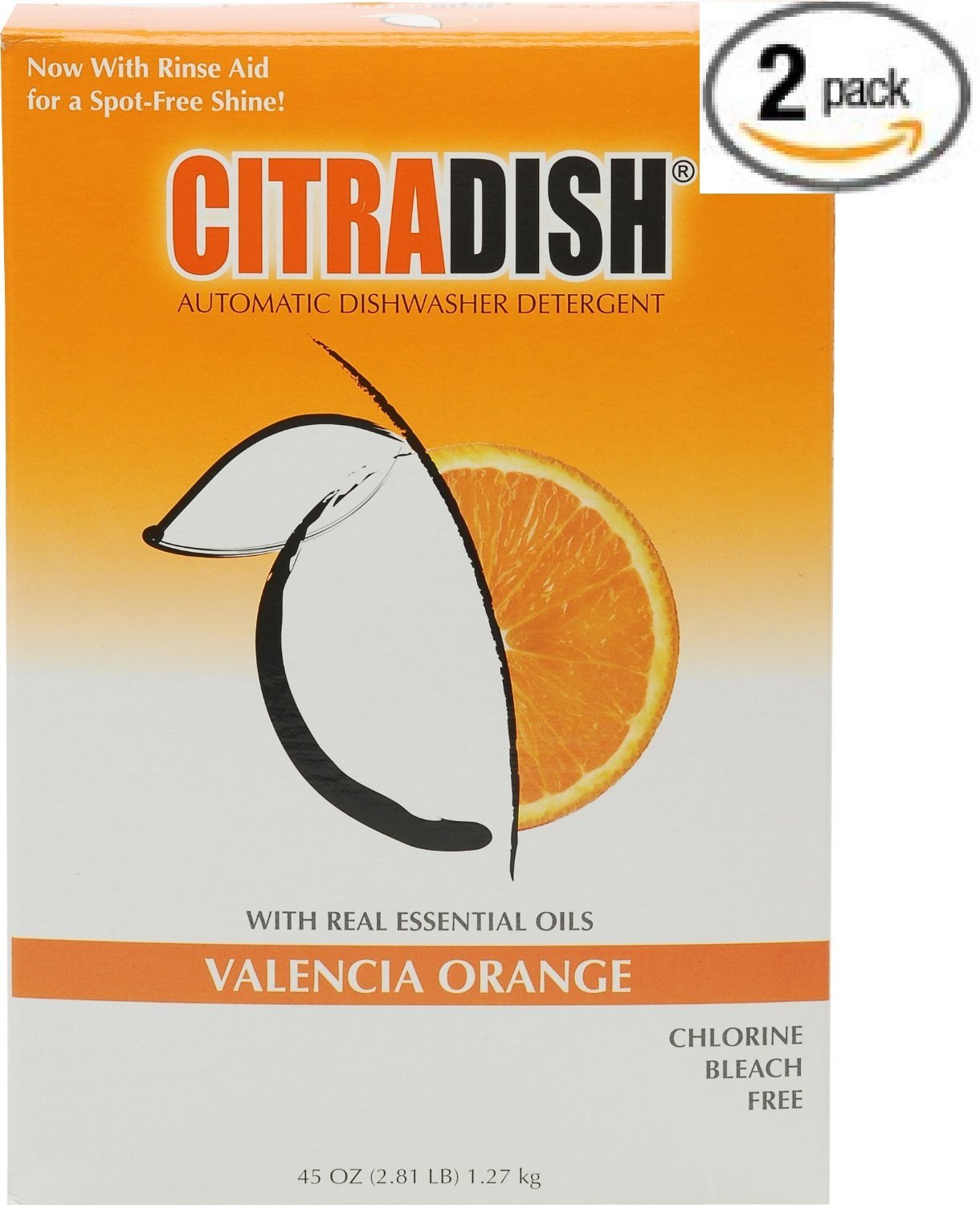 

Citra Dish Auto Dish Powder - 45 oz - Valencia Orange - 2 pk
