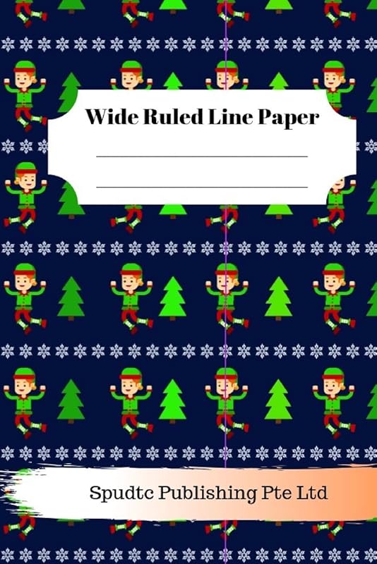 Cute Elf Theme Wide Ruled Line Paper by Spudtc Publishing Pte Ltd
