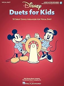 Disney Duets for Kids: 10 Great Songs Arranged for Vocal Duet Book/Audio by Joel K. Boyd