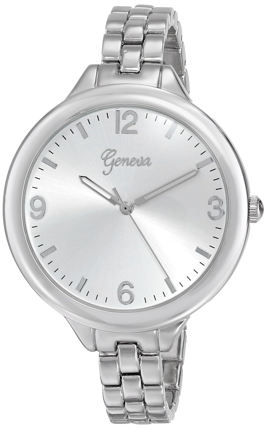 geneva womens 8178a-gen silver-tone watch