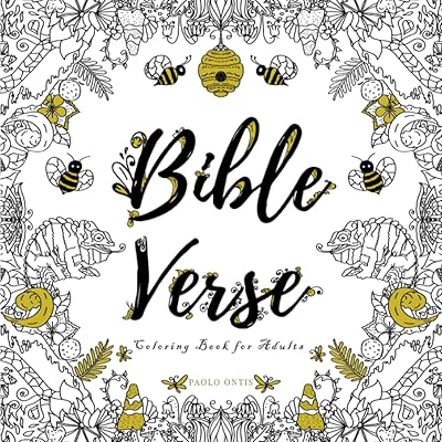 Bible Verse Coloring Book: 35 Coloring Pages of Lettering Art and Detailed Illustrations