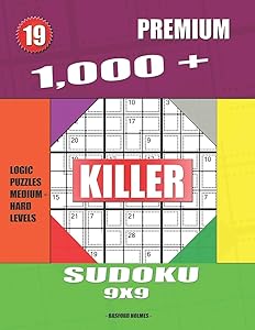 1,000 + Premium sudoku killer 9x9: Logic puzzles medium - hard levels (Killer sudoku)