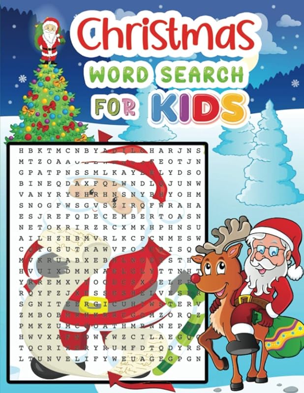 Christmas word search for kids: An Amazing Christmas Activity Book for Kids ,Fun Children’s Christmas Gift or Present for Toddlers & Kids by Jane Christmas Press