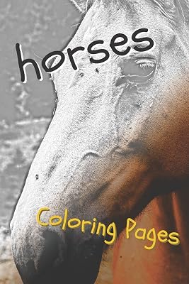 Horses Coloring Sheets: beautiful drawings for adults relaxation and for kids