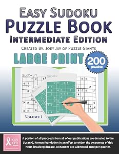 Easy Sudoku Puzzle Book: Intermediate Edition