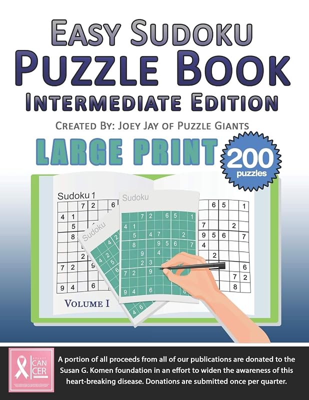Easy Sudoku Puzzle Book: Intermediate Edition by Puzzle Giants