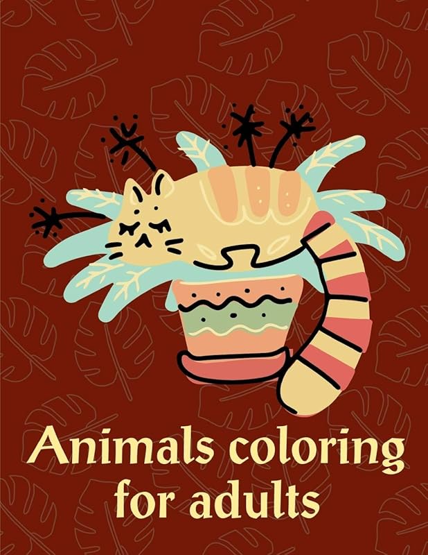 Animals Coloring For Adults: Art Beautiful and Unique Design for Baby ,Toddlers learning (Genius Activities) by J.K. Mimo