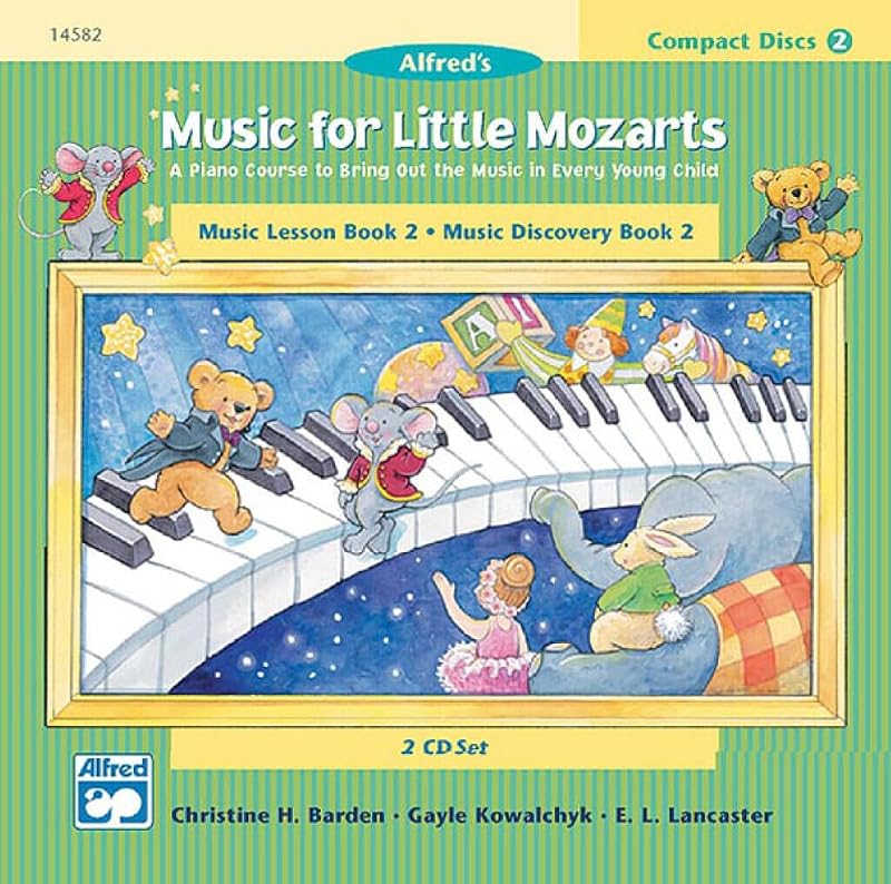 Music for Little Mozarts 2-CD Sets for Lesson and Discovery Books: A Piano Course to Bring Out the Music in Every Young Child (Level 2), 2 CDs by Christine H. Barden