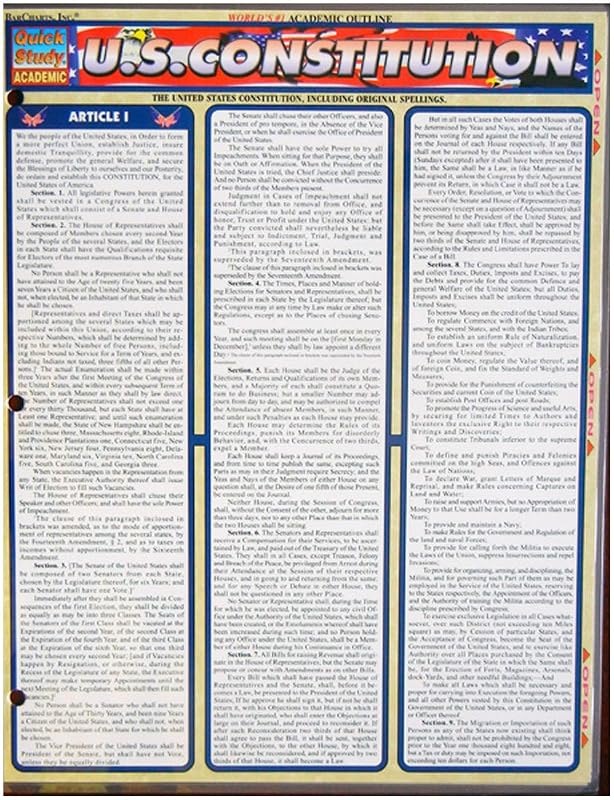 U.S. Constitution by Inc. BarCharts