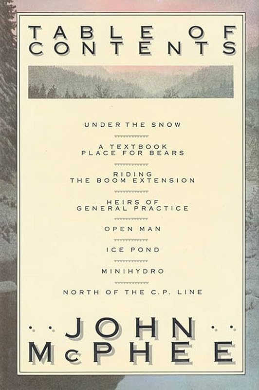 Table of Contents by John McPhee