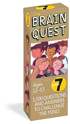 Brain Quest 7th Grade Q&A Cards: 1,500 Questions and Answers to Challenge the Mind. Curriculum-based! Teacher-approved! (Brain Quest Smart Cards)