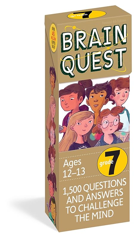 Brain Quest 7th Grade Q&A Cards: 1,500 Questions and Answers to Challenge the Mind. Curriculum-based! Teacher-approved! (Brain Quest Smart Cards) by Chris Welles Feder
