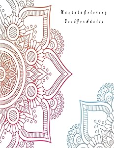 Mandala Coloring Book For Adults: Valentines Mandalas Hand Drawn Coloring Book for Adults , valentines day coloring books for adults , mandala ... for adults relaxation , mandala coloring book by Mandala Coloring Book