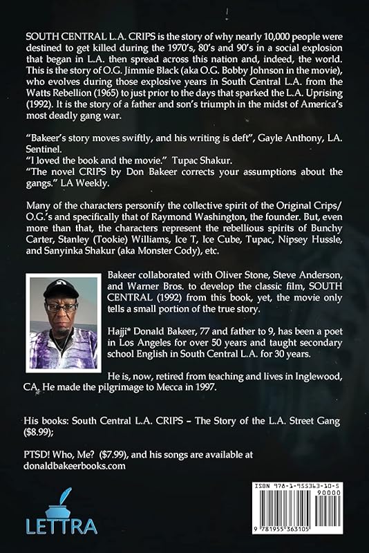 Crips: The Story of the L A Street Gang from 1971-1985 by Donald Bakeer