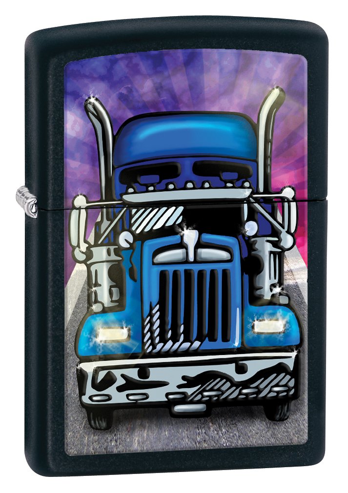 

Zippo Matte Truck Head On Lighter (Black, 5 1/2x 3 1/2-Cm)