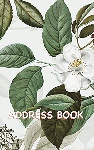 Address Book: Address Book Cherry Blossom Cover with Enough Spaces for 150 Contacts’ Names, Addresses, Home and Mobile Telephone Numbers, e-mail Addresses, and Birthdays (White Cherry Blossom) by Rubrica Pocket Books