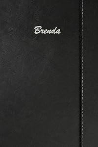 Brenda: Blank Cookbook Recipes & Notes featuring 120 pages 6"x9" Simulated Leather Cover