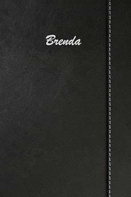 Brenda: Blank Cookbook Recipes & Notes featuring 120 pages 6"x9" Simulated Leather Cover