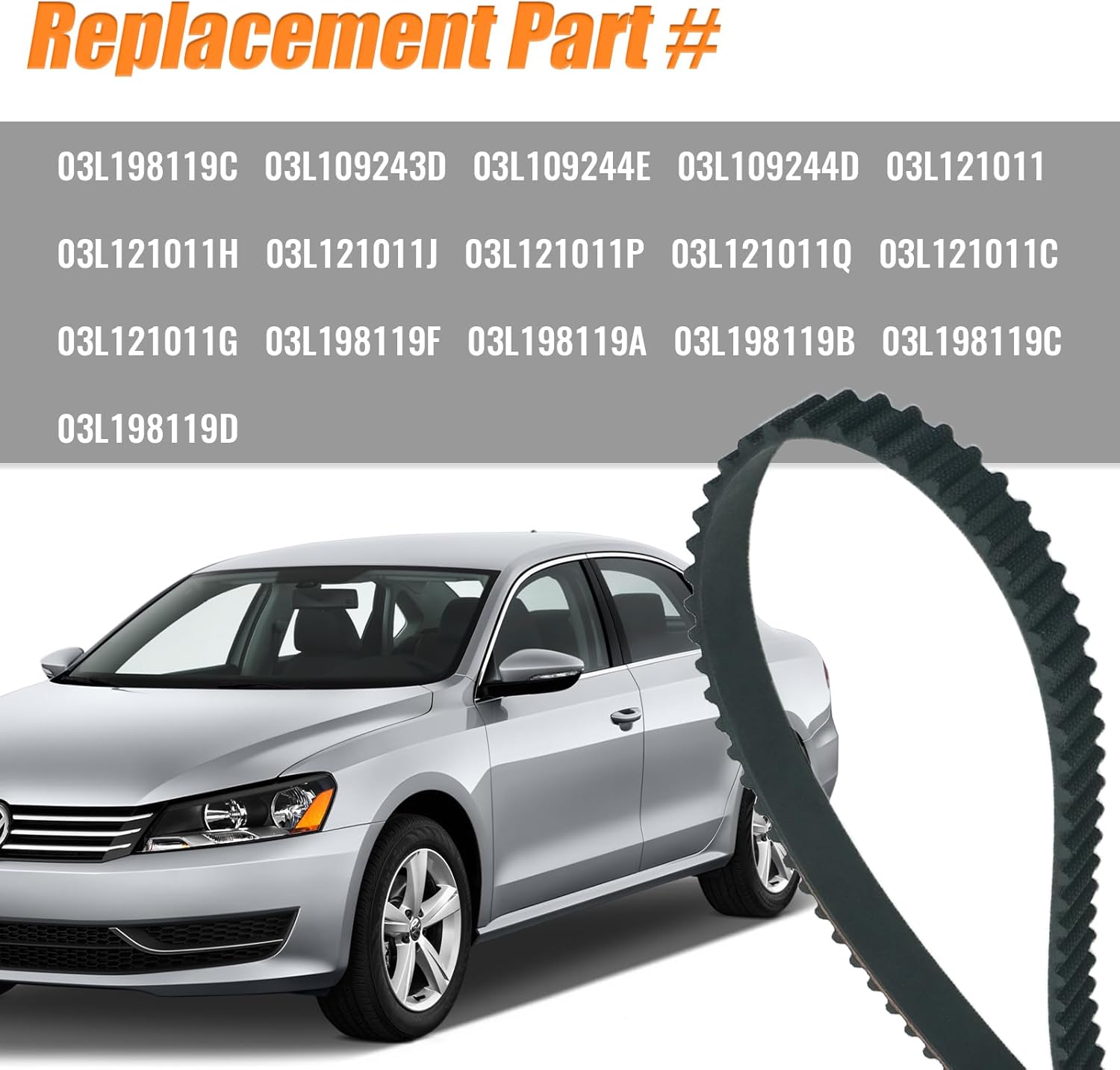 Timing Belt Kit & Water Pump 03L198119F For VW Golf Jetta Tiguan - View #10