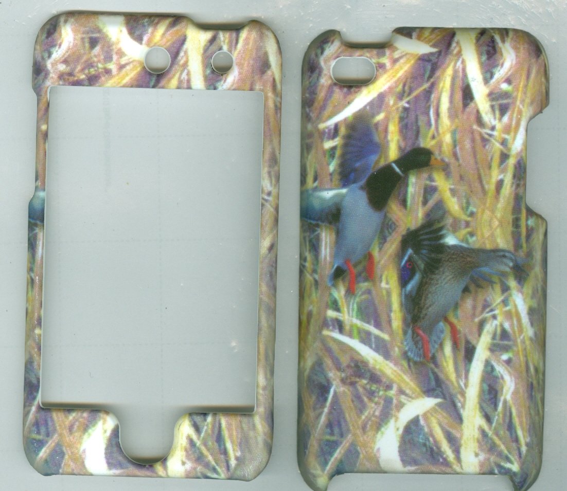 

2 Duck Grass Tree Hunting Camo Mossy Oak Hard Snap-on Crystal Skin Case Cover Accessory for Apple Ipod Touch 4th Generation 4g 4 8gb 32gb 64gb