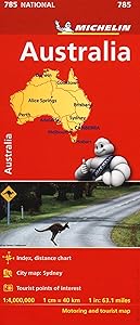 Australia - Michelin National Map 785 (Michelin National Maps)