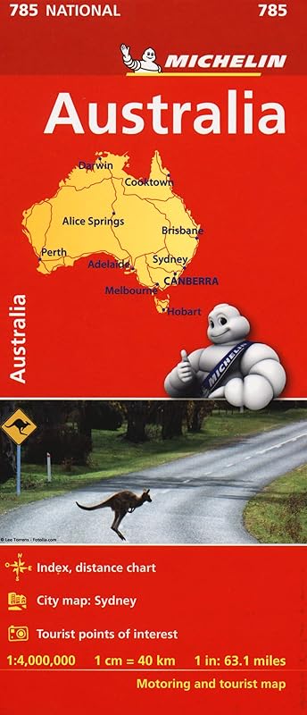 Australia - Michelin National Map 785 (Michelin National Maps) by Guides Touristiques Michelin