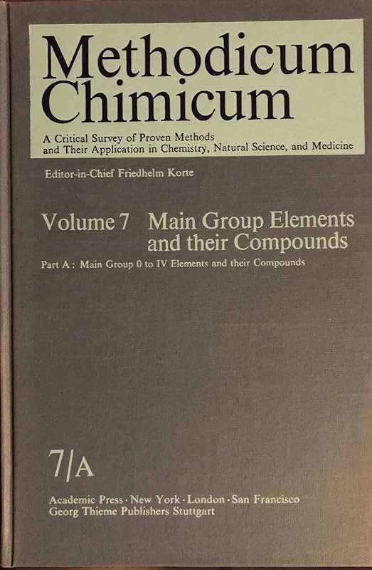 Main group elements and their compounds (Methodicum chimicum) by Hans Zimmer