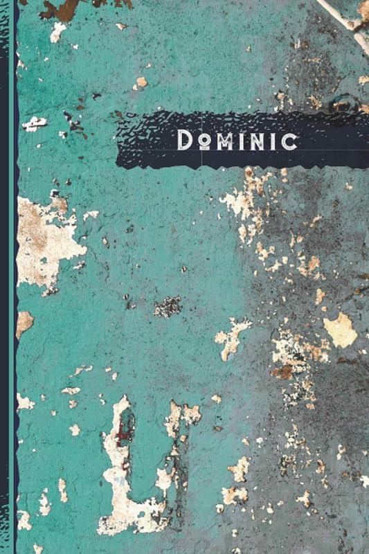 Dominic Journal: The Best Vintage Retro Gift for Dominic, Elegant Cover, Practical 100 Lined Timeline Pages, 6"x9", Premium Matte Finish by Deluxe Vintage