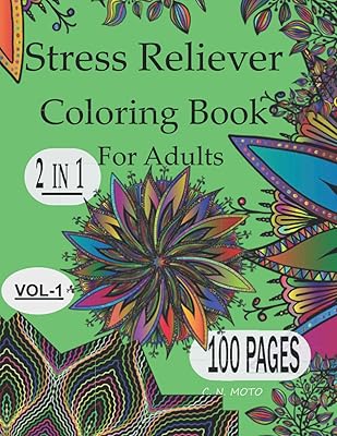 STRESS RELIEVER COLORING BOOK: Bestselling Adult Coloring Book (STRESS RELIEVER COLORING BOOK 2IN1)