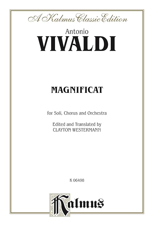 Magnificat: SATB with SSATB Soli Choral Worship Cantata (Kalmus Edition) by Antonio Vivaldi
