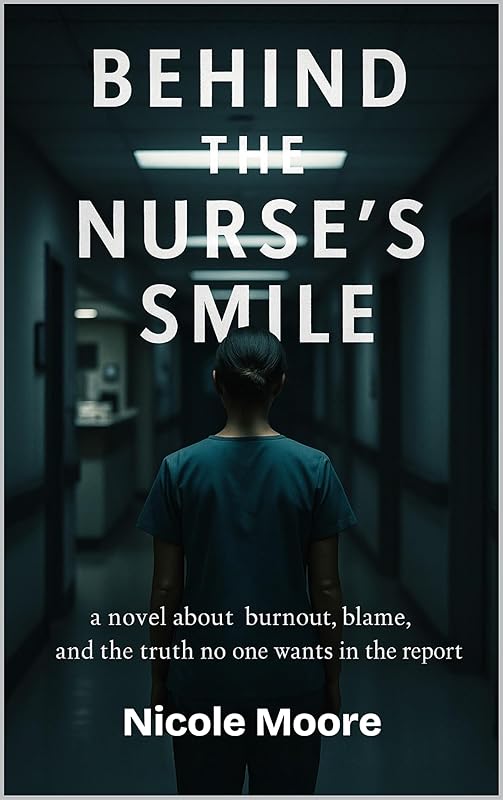 Behind The Nurse's Smile: a novel about burnout, blame, and the truth no wants in the report by Nicole Moore