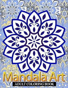 Mandala art adult coloring book: 50 Beautiful Mandalas for Stress Relief and Relaxation by Cetuxim Merocon