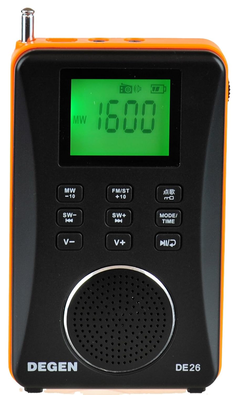 

Degen DE26 3-in-1 Rechargeable AM/FM Shortwave Radio, Portable Speaker & MP3 Player with Built-in Micro SD/TF Card Reader