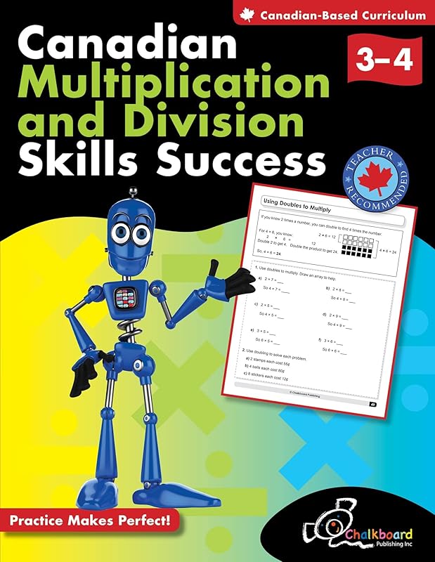 Canadian Multiplication and Division Skills Success by Demetra Turnbull
